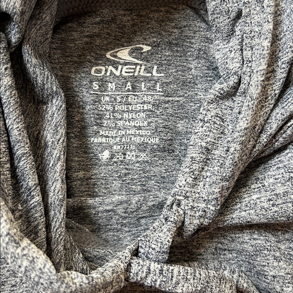 O'Neill MEN'S 24/7 HYBRID UV LONG SLEEVE SURF HOODY - GRAPHITE - Picture 6 of 12